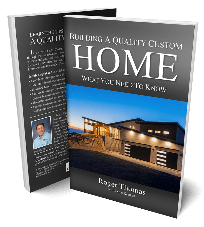 Book cover for Building a Quality Custom Home: What you Need to Know, by Roger Thomas