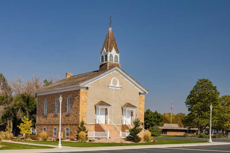 Old Rock Church in Parowan, Utah