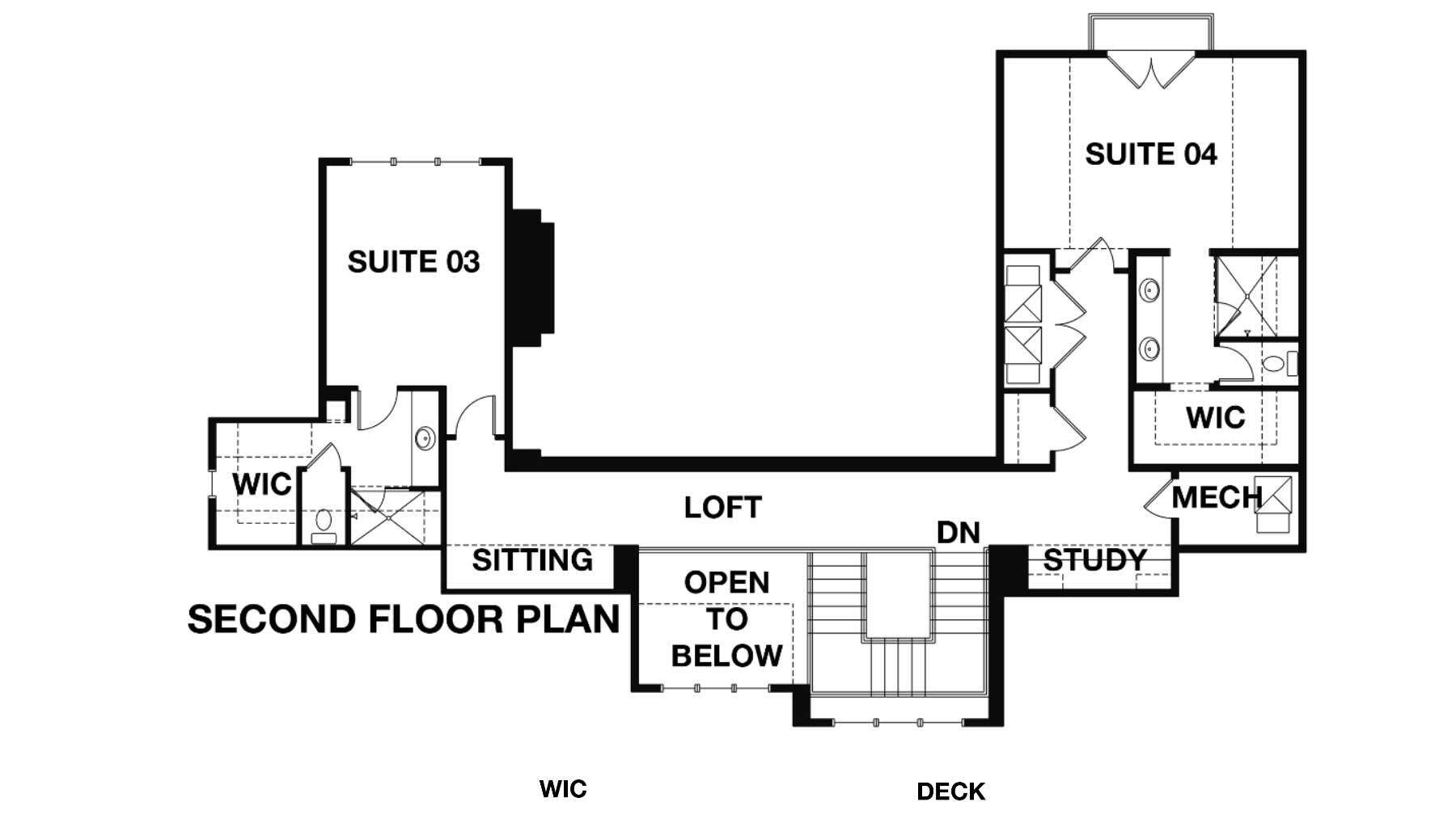 second floor plan