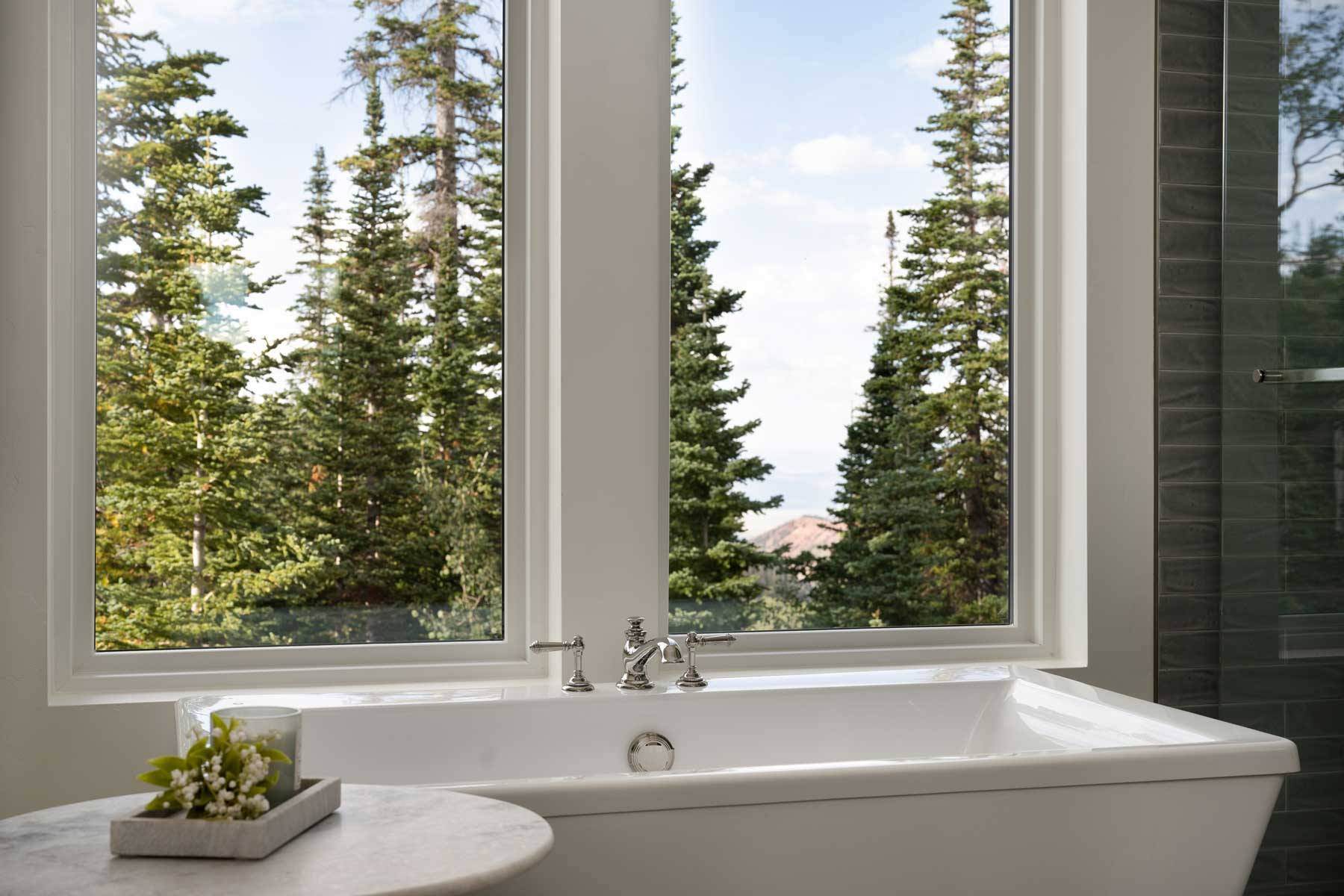 soaker tub with views