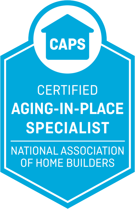CAPS Certified Aging in Place Logo Icon - Blue